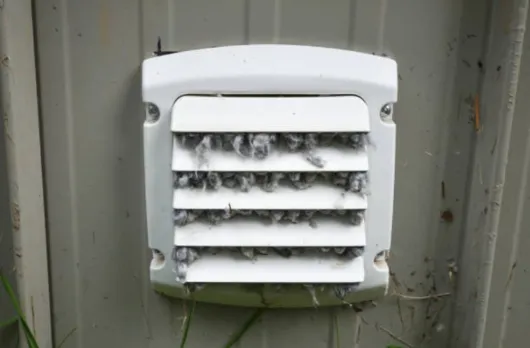Louvered Vent cleaning before results
