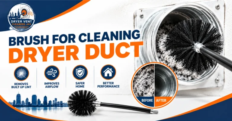 brush for cleaning dryer duct